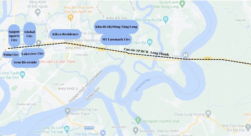 Loạt dự án của đại gia "bám" cao tốc TPHCM - Long Thành - Dầu Giây 13 13